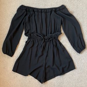 Black Long sleeve Romper